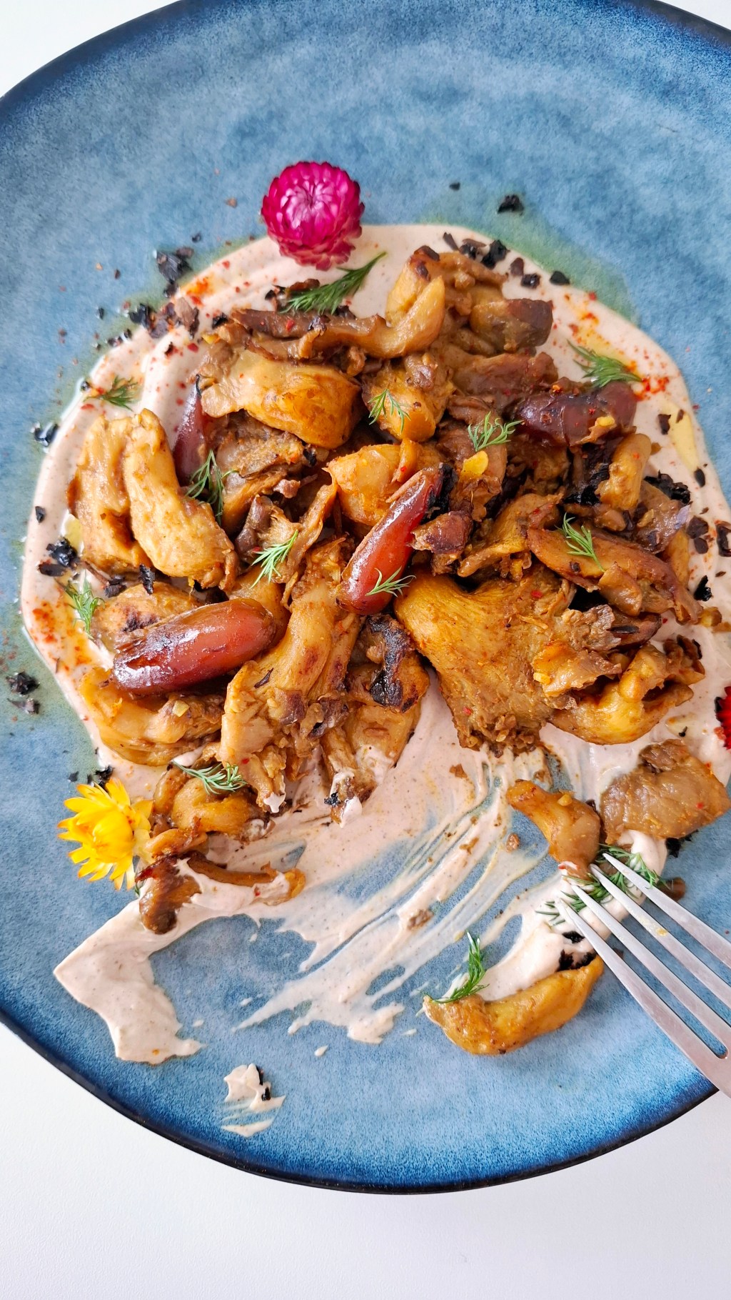 SAFFRON OYSTER MUSHROOMS &&nbsp;CARAMELS